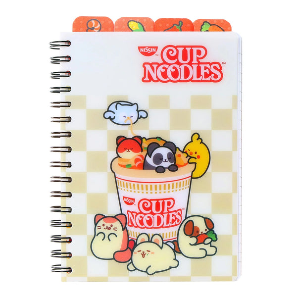 Anirollz x Cup Noodles 4-Index Notebook
