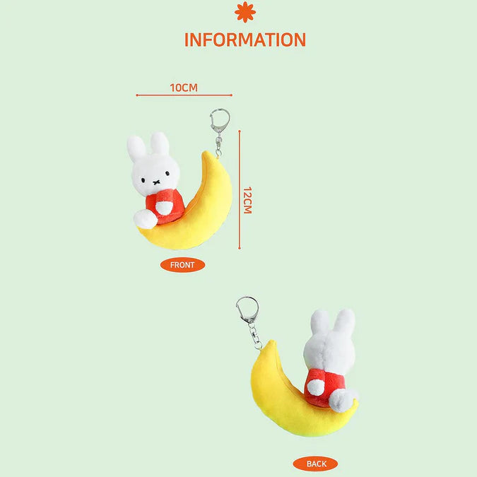 Miffy Dream Mascot Plush Keychain (Crescent)
