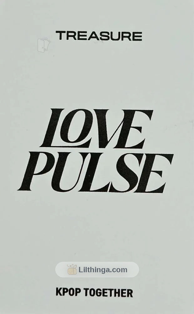 [Photocard] TREASURE Doyoung - LOVE PULSE Album (POB, kpop together) - Back