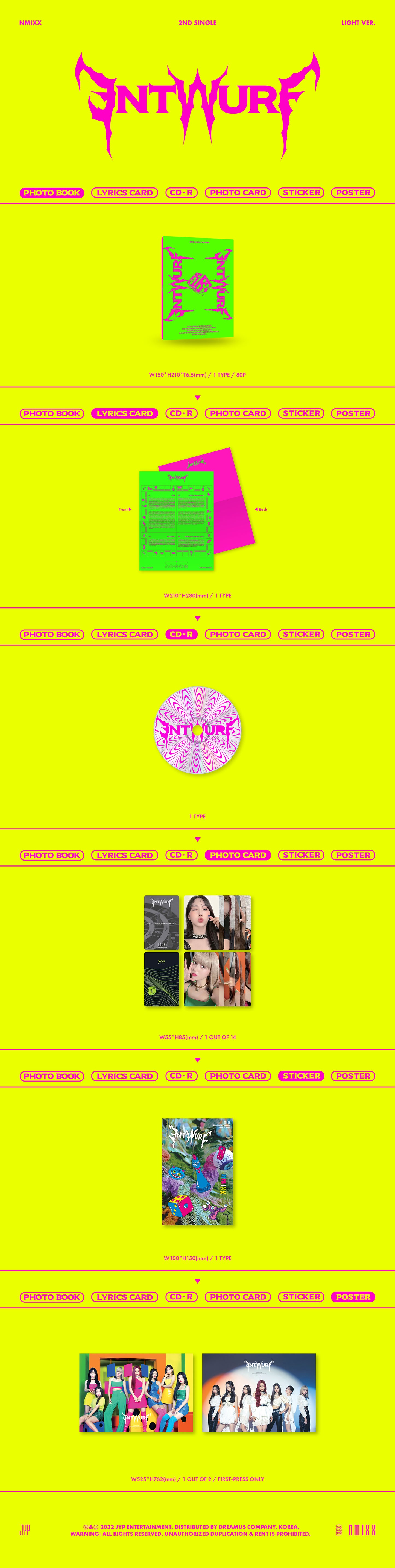 K-Pop CD Nmixx - 2nd Single Album 'Entwurf'