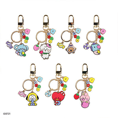 BT21 Jelly Candy Metal Keyring