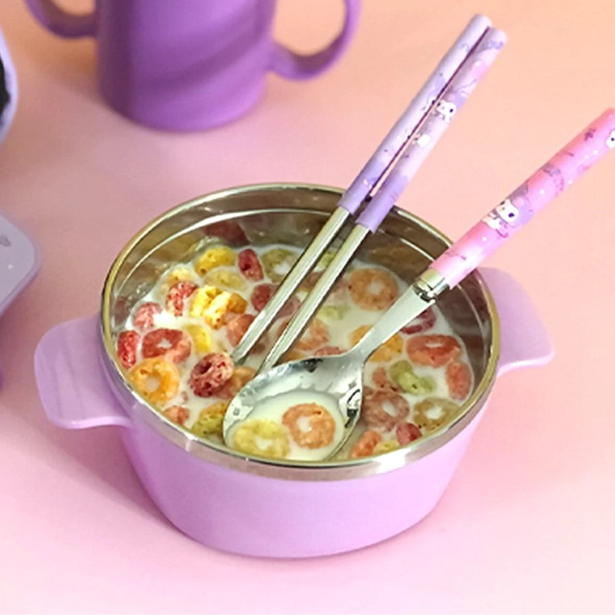 L!lfant - Kuromi Spoon & Chopsticks Set