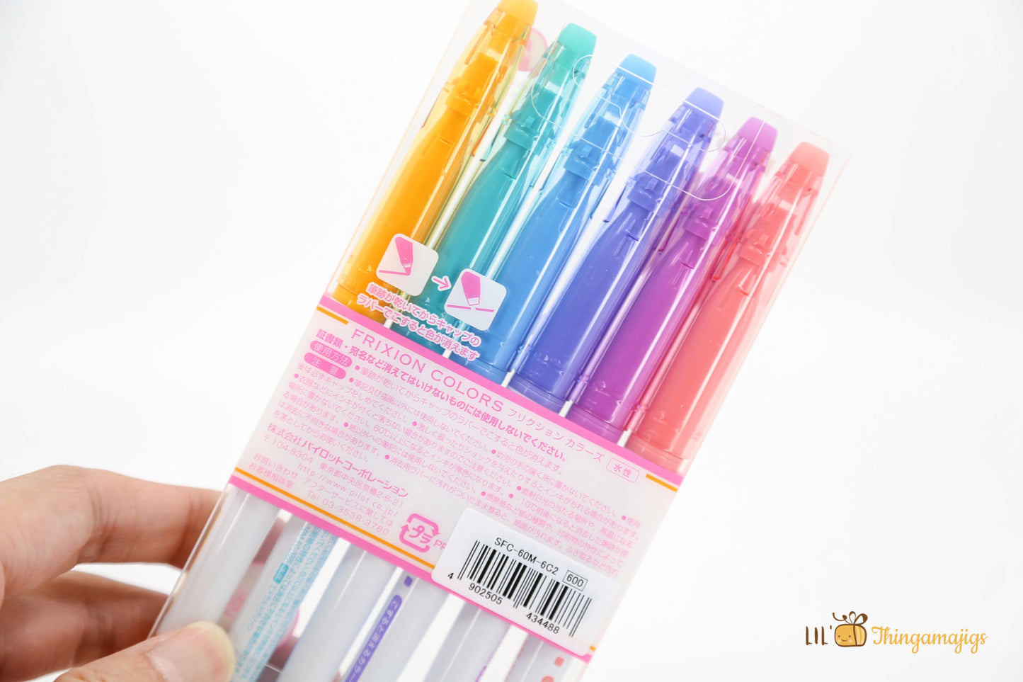 Pilot Frixion Colors Erasable Marker Set (6 colors)