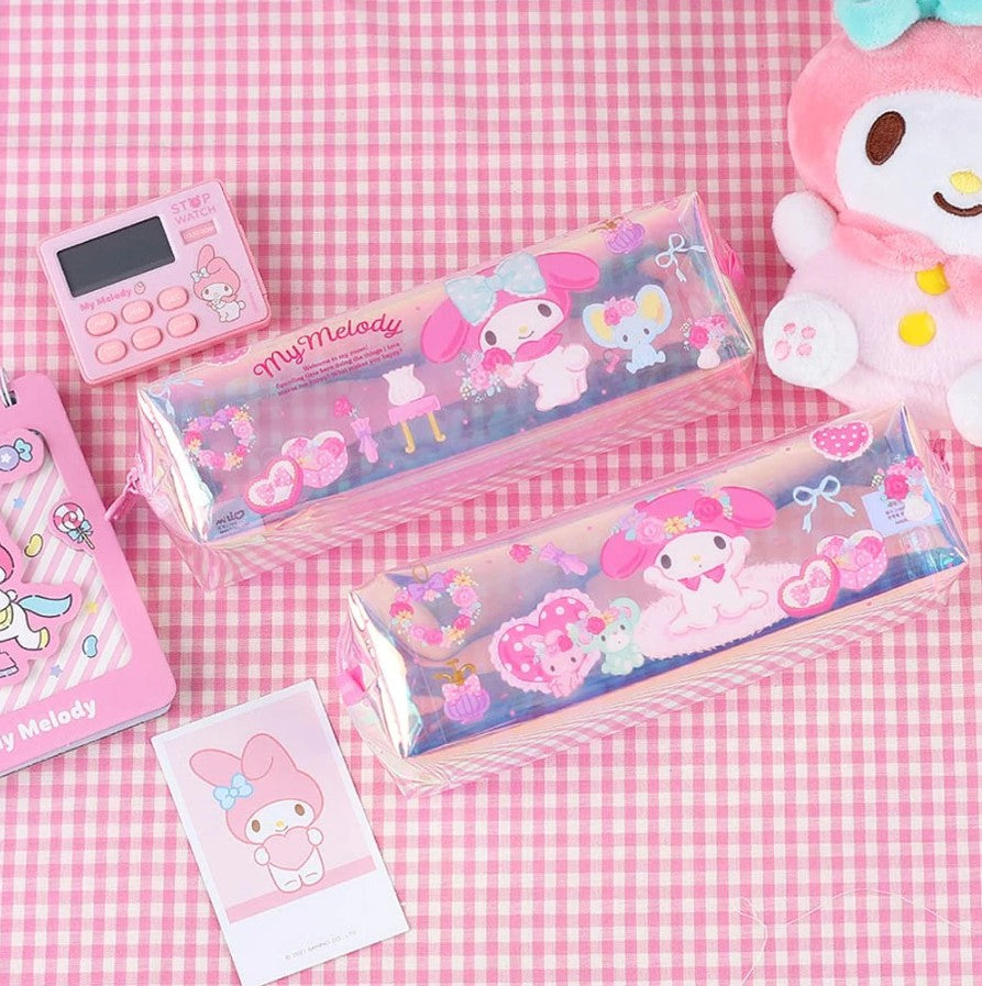 Sanrio Characters - Handeul - Hologram Pencil Pouch