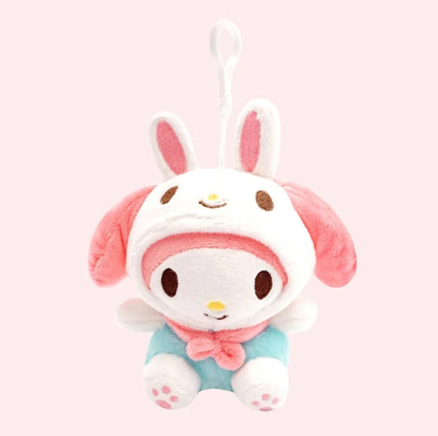 Sanrio Characters Clip-On Plush with Eco Bag Hello Kitty