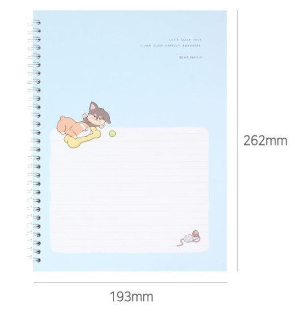 [Bundle] Sseuim&Cclim - Sleeping Dog Hardcover Spring Notebook (Set of 4)