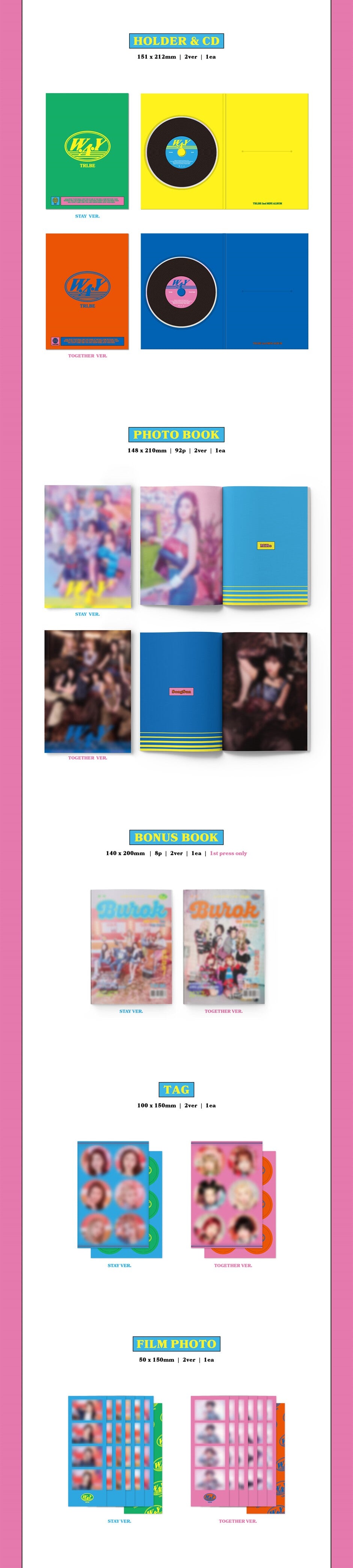 K-Pop CD TRI.BE - 2nd Mini album 'W.A.Y'