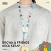 Monopoly Line Friends Brown & Friends Neck Strap