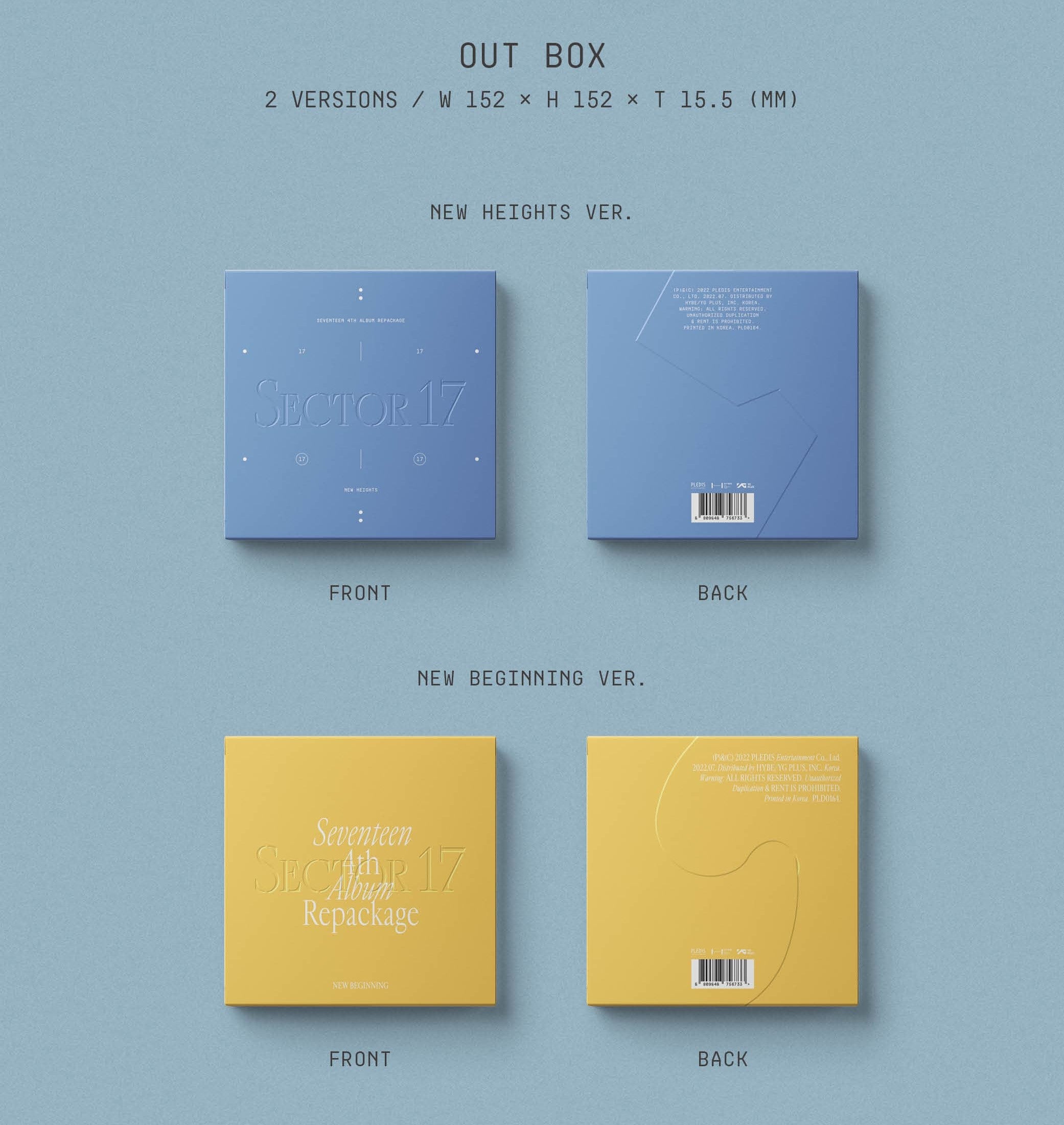 K-Pop CD Seventeen - 4th Album Repackage 'Sector 17'