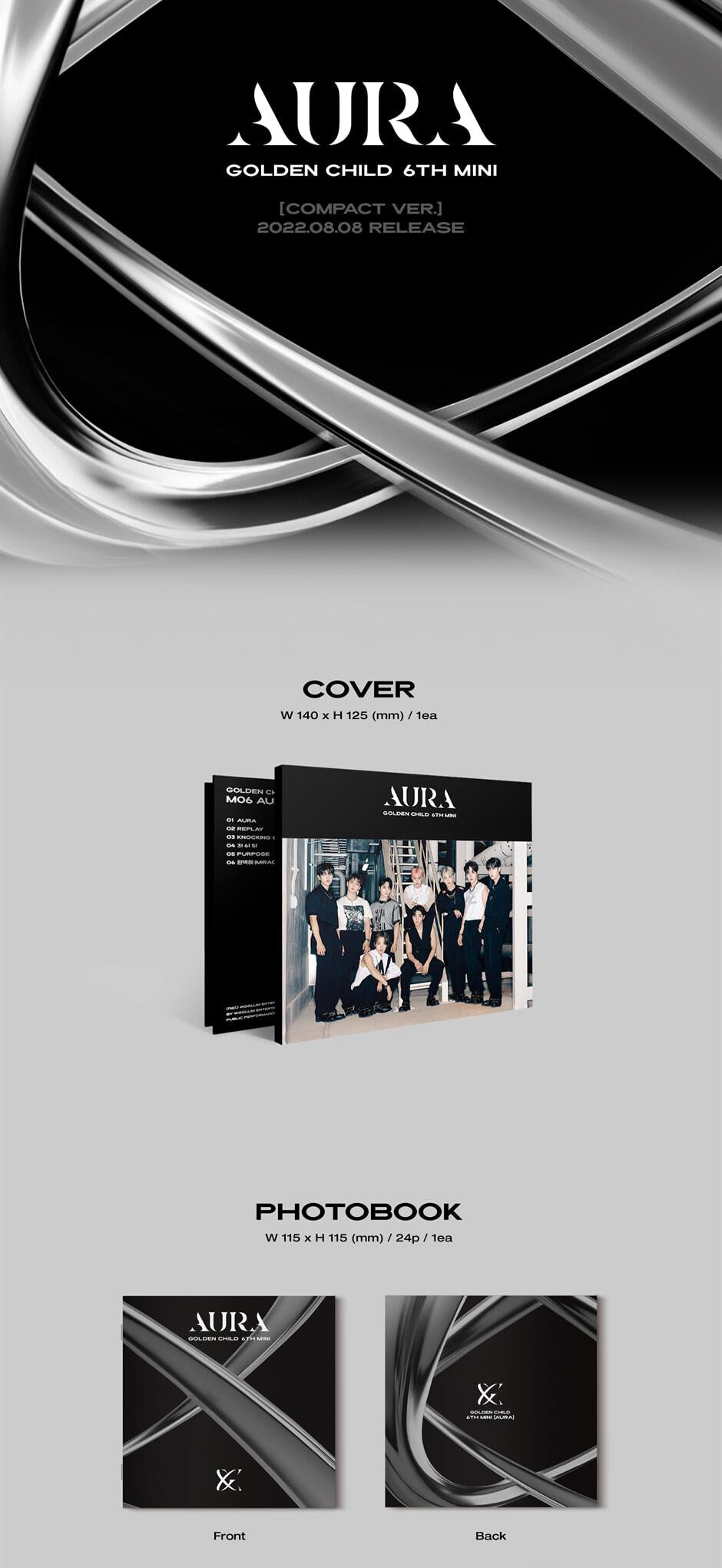 K-Pop CD Golden Child - 6th Mini Album 'AURA' (Compact Edition