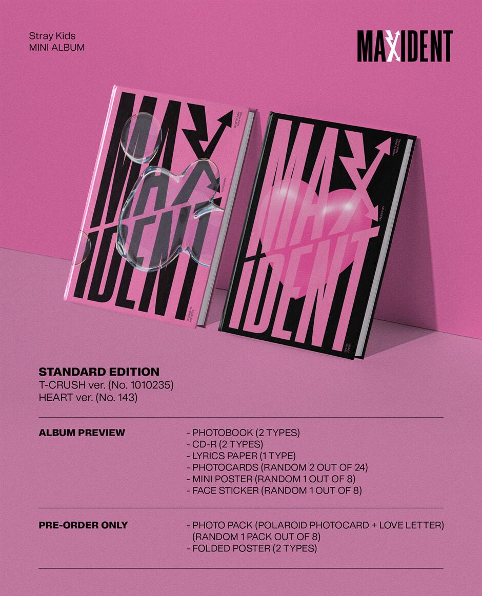 K-Pop CD Stray Kids - Mini Album 'Maxident' (Standard Edition)