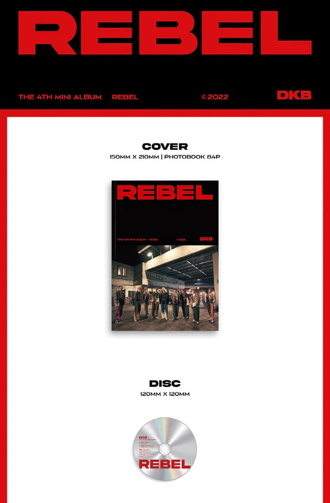 K-Pop CD DKB - 4th Mini Album 'Rebel'
