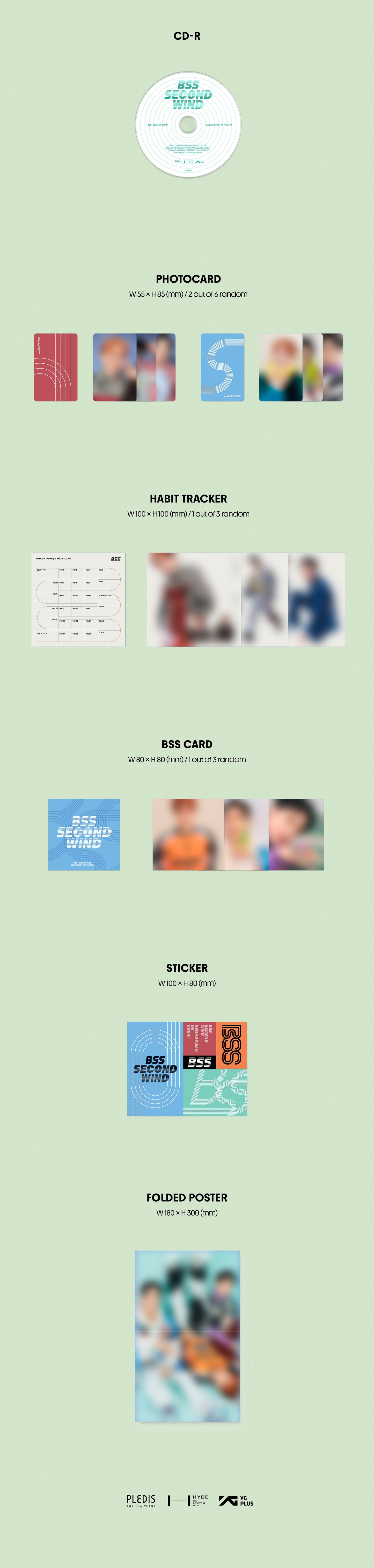 K-Pop CD BSS - 1st Single Album 'Second Wind'