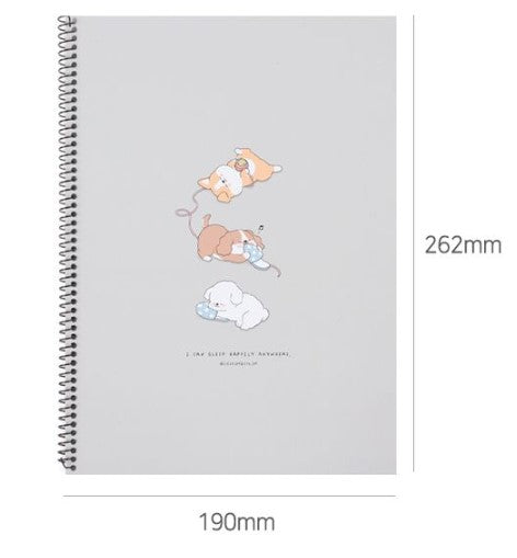 [Bundle Set] Ssueim&Cclim - Lying Doggie Spring Notebook (Set of 4)