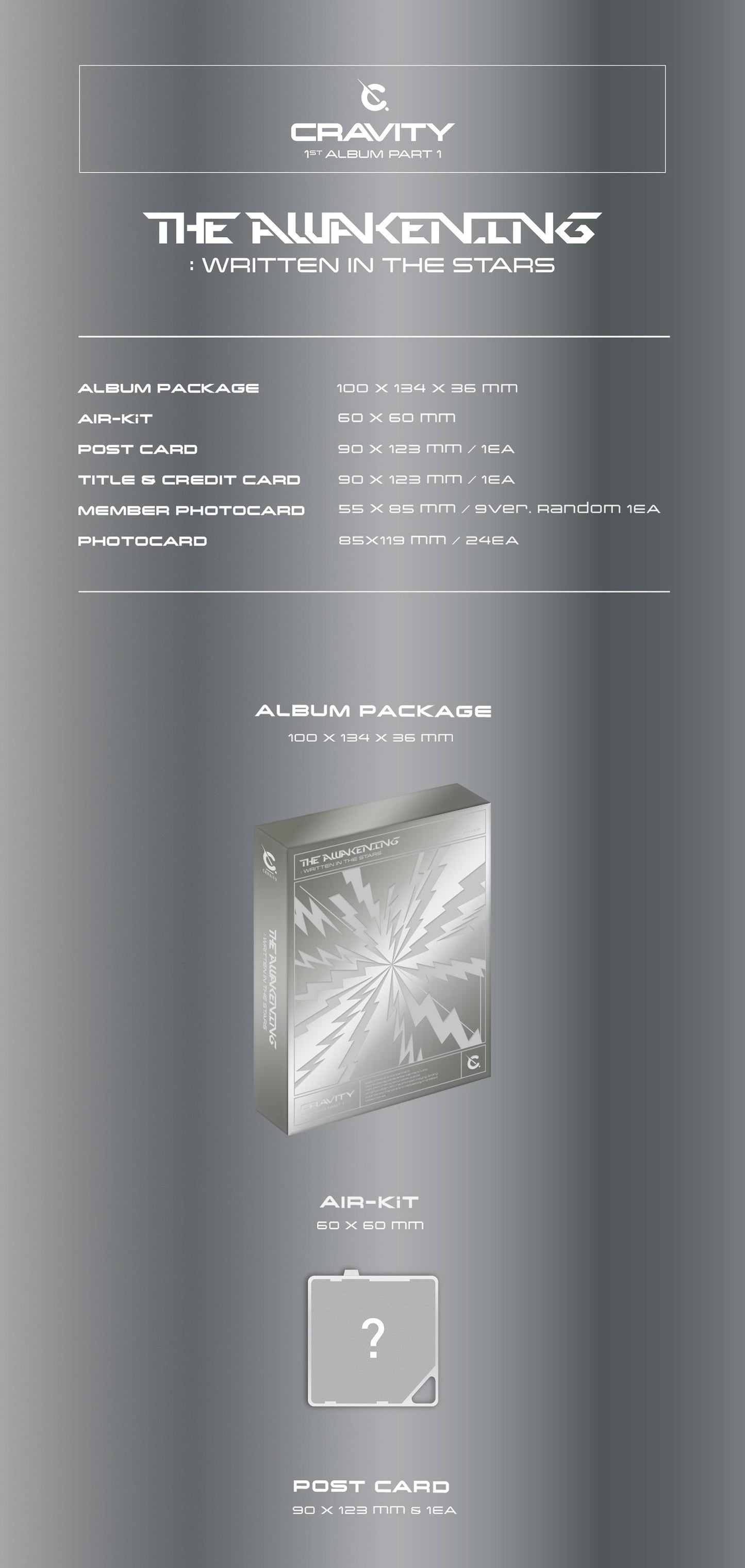 K-Pop CD CRAVITY - 1st Album Part 1 'The Awakening: Written in the Stars'