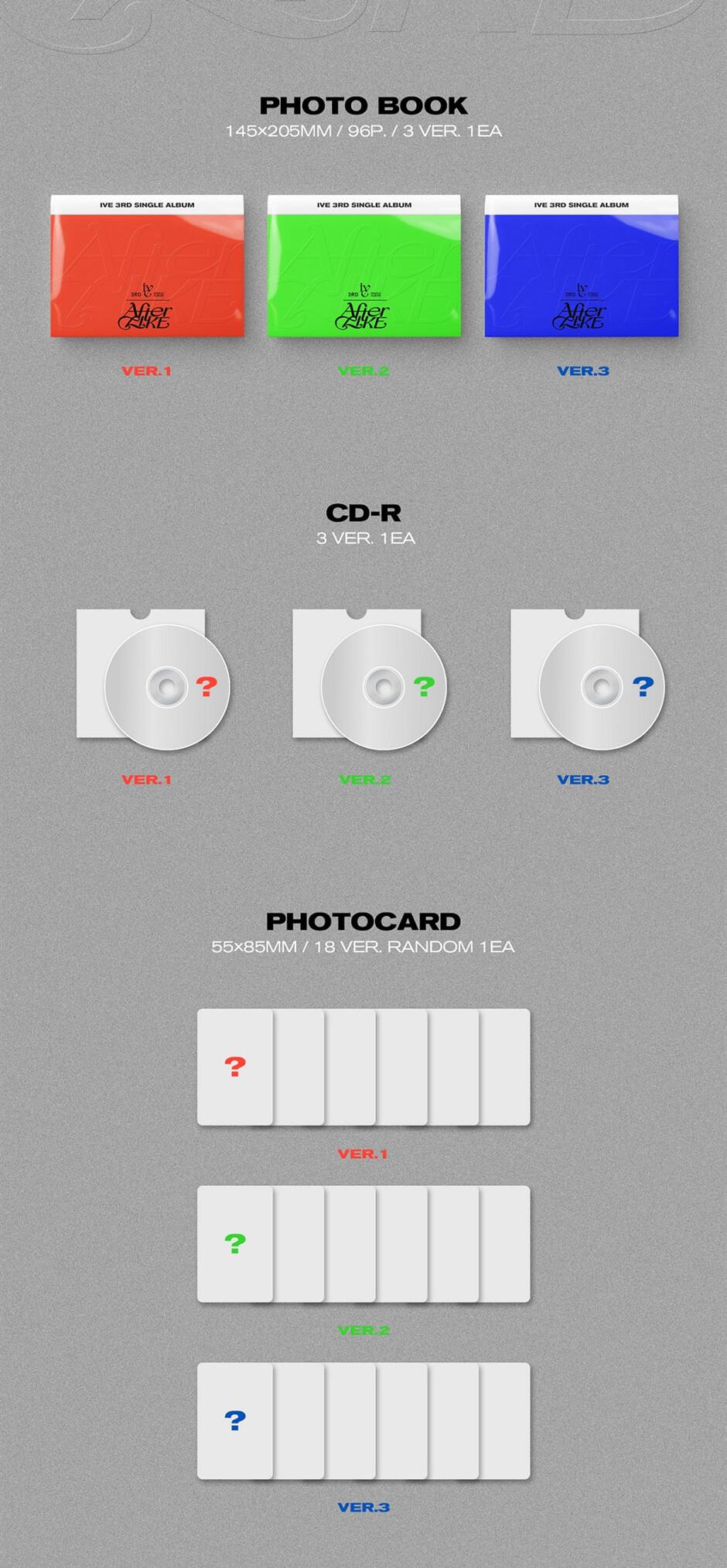 K-Pop CD Ive - 3rd Single Album 'After Like' (Photo Book Ver.)