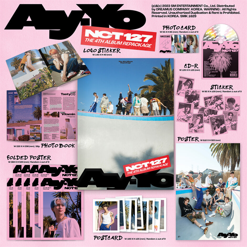 K-Pop CD NCT 127 - 4th Album Repackage 'Ay-Yo' (A Ver.)