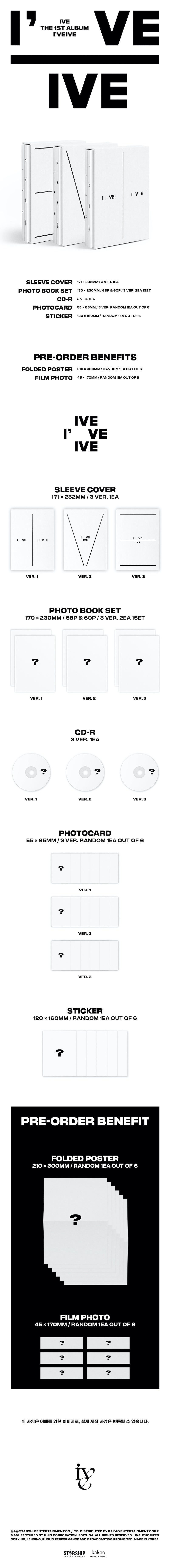 K-Pop CD IVE - 1st Album 'I've IVE' (Photobook Ver.)