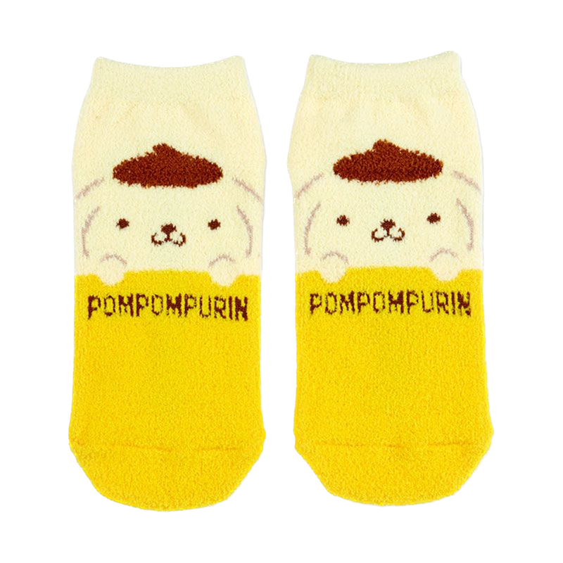Sanrio Fluffy Socks Pompompurin 23~25cm (35023-1)