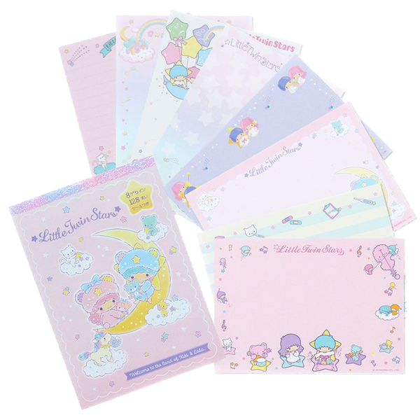 Sanrio 8 Design Memo Pad Little Twin Stars (43002-1)
