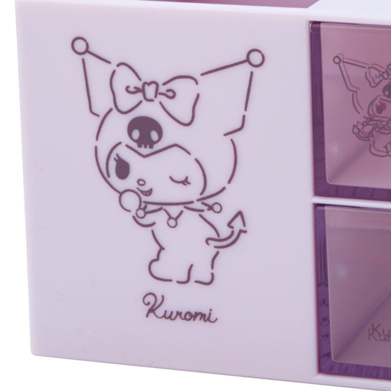 Sanrio Accessory Box with Pen Stand (Calm Color) - Kuromi (505056)