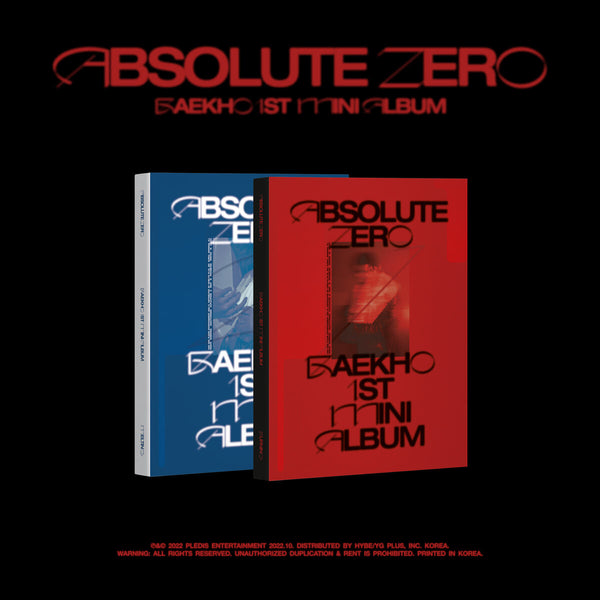 K-Pop CD Baekho - 1st Mini Album 'Absolute Zero'