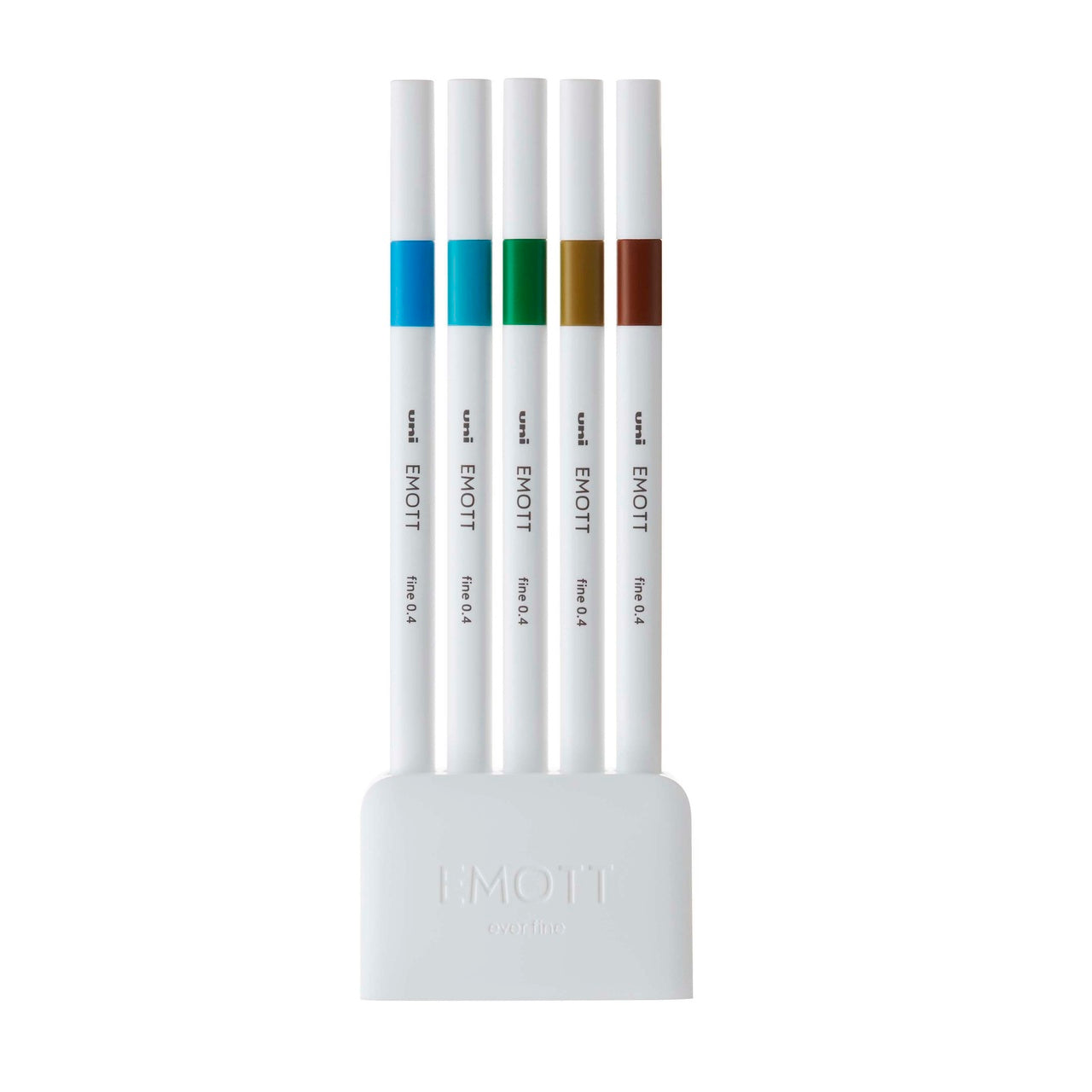 Uni - Emott 5 Color Sets - Fineliner Markers 0.4mm