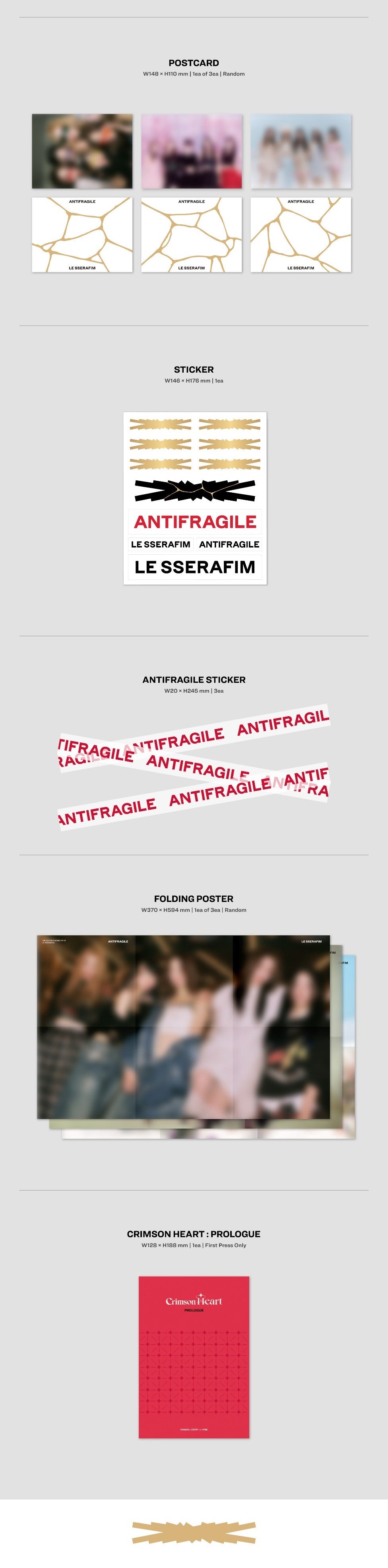 K-Pop CD Le Sserafim - 2nd Mini Album 'Antifragile'