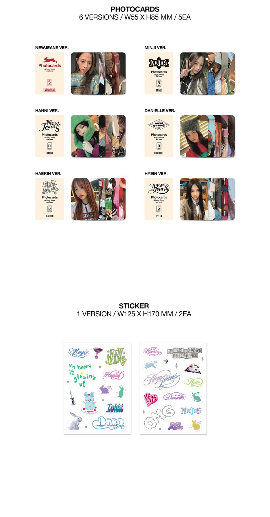 K-Pop CD NewJeans - 1st Single 'OMG' (Message Card Ver.)