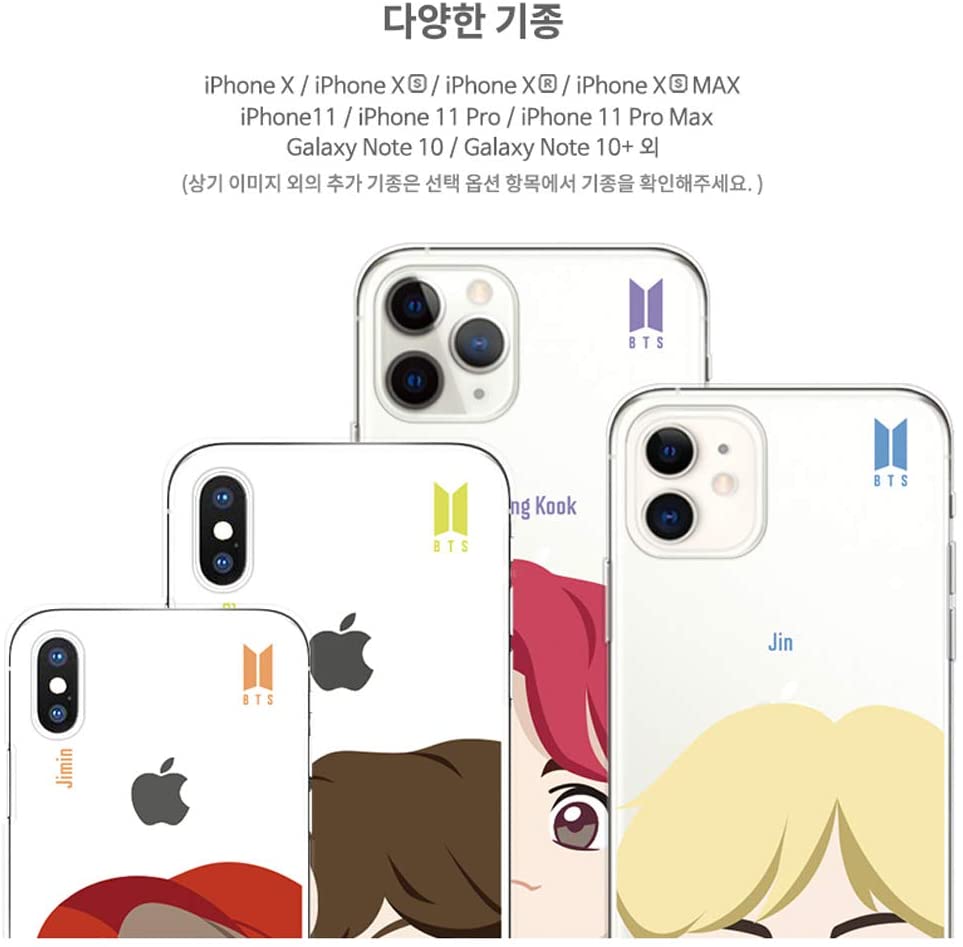 BTS Motion Face Clear Soft Case - iPhone 11