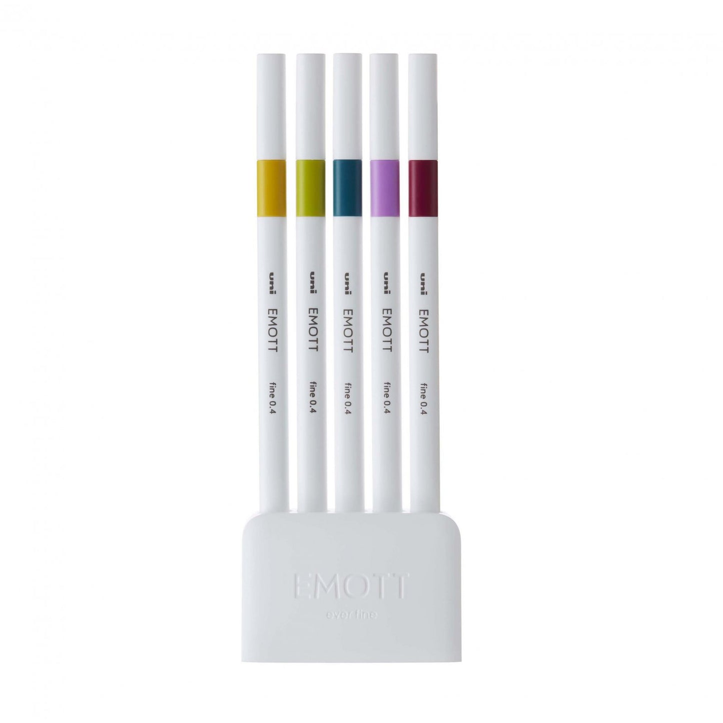 Uni - Emott 5 Color Sets - Fineliner Markers 0.4mm