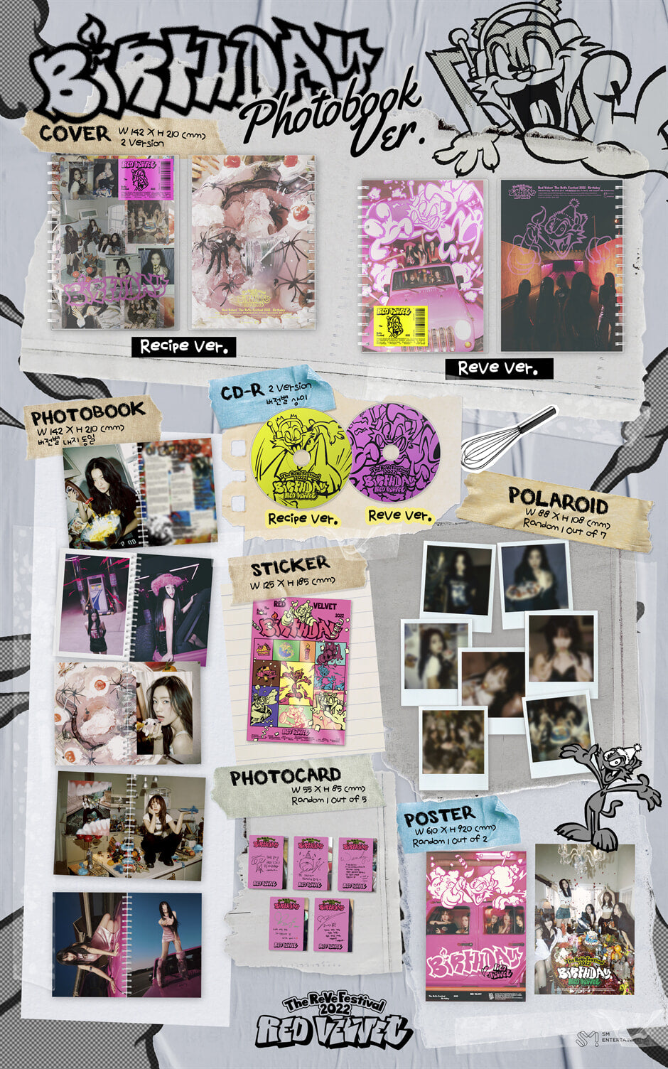 K-pop CD Red Velvet 'The ReVe Festival 2022 Birthday' (Photobook Ver.)