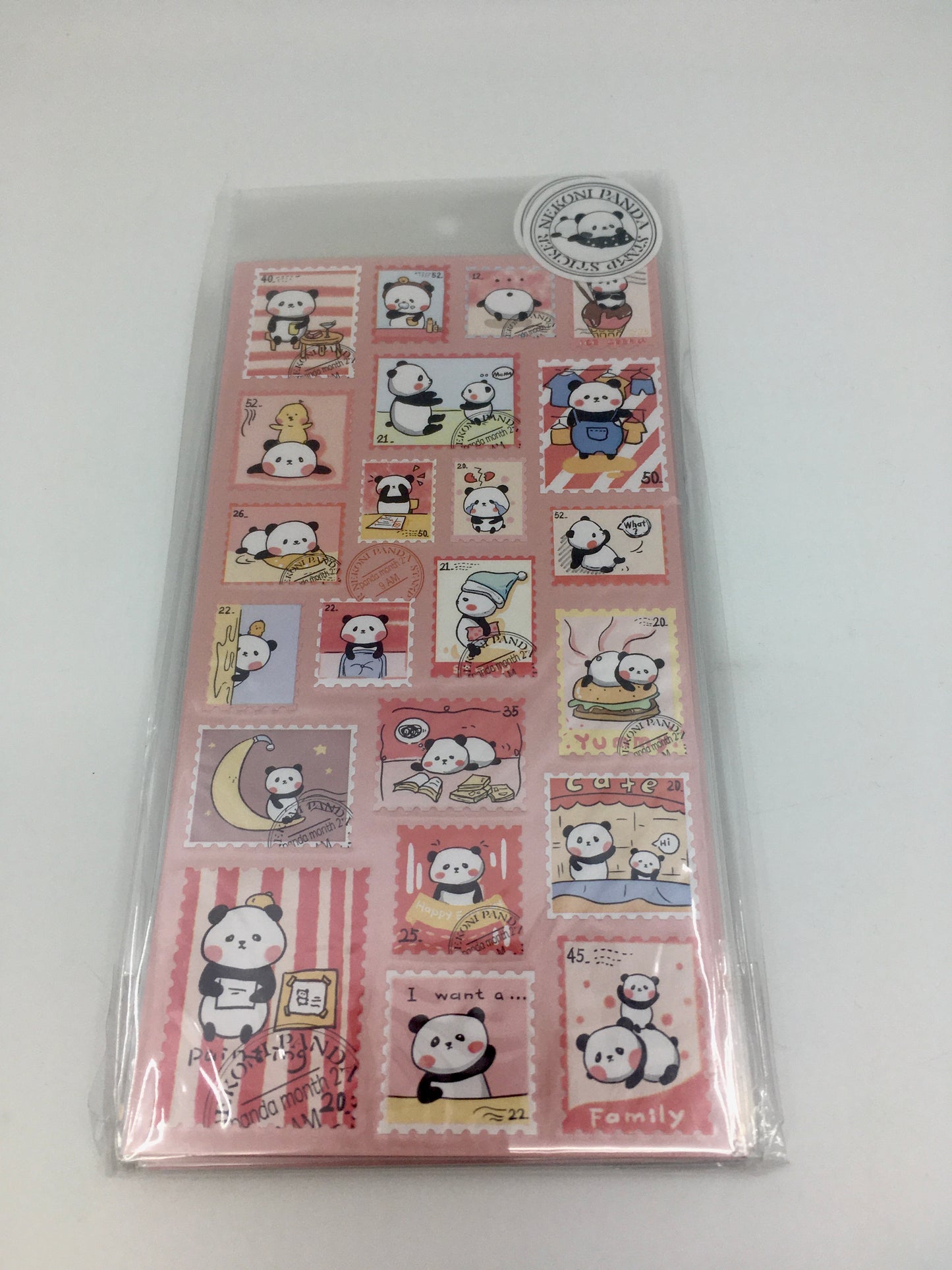 Nekoni Panda Stamp Sticker #85476