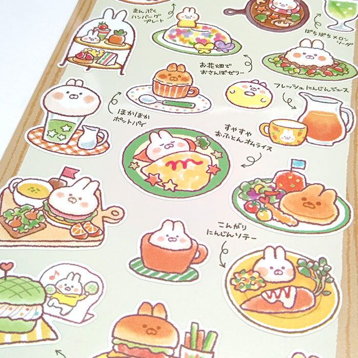 Mind Wave Character Cafe Sticker - Rabbit Vegetables Cafe 80817