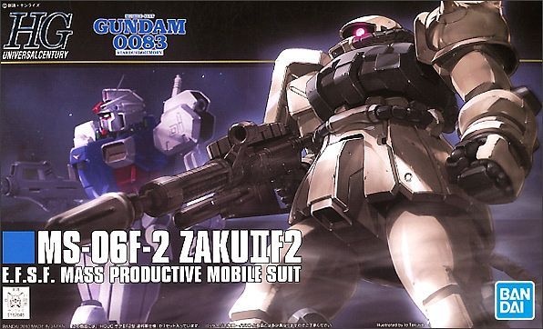 HG Universal Century #107 MS-06F-2 Zaku II F2 Earth Federation Type 1/144 Model Kit