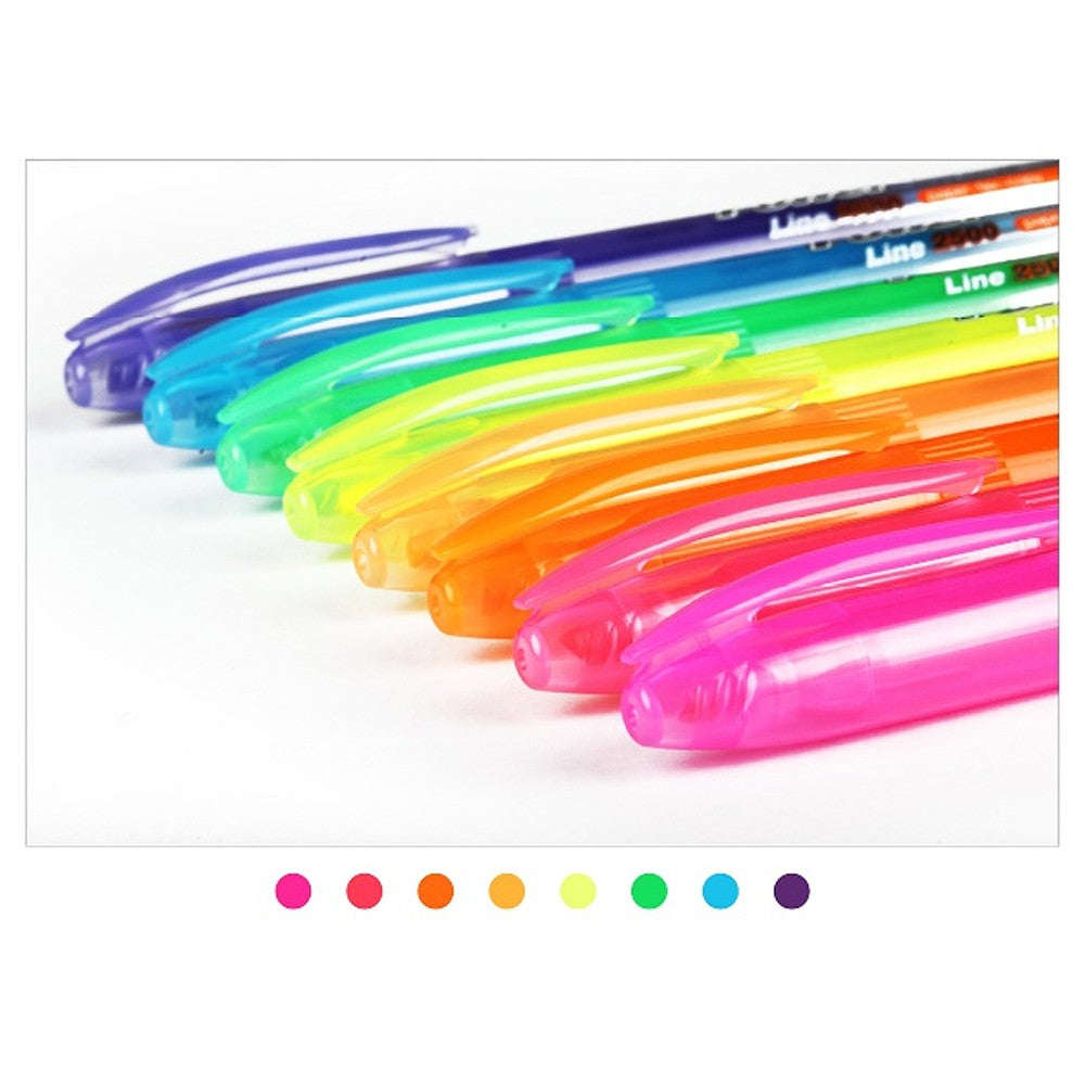 Power Line Original 8 Colors  Highlighter Pen Set