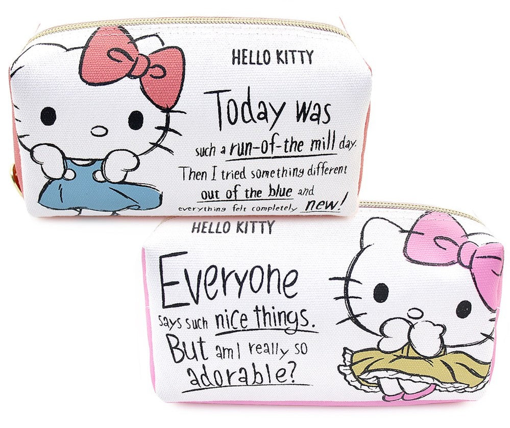 Hello Kitty Canvas Rectangle Multi-Purpose Pouch
