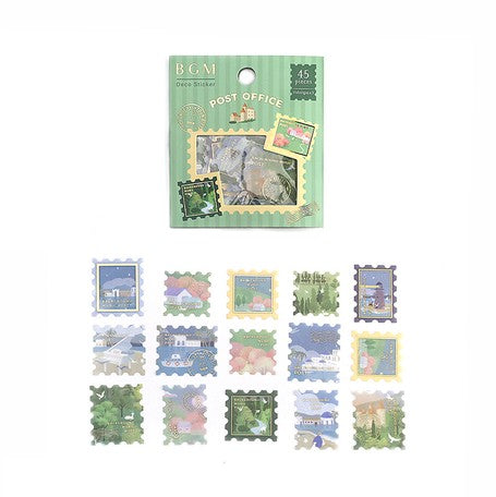 BGM Deco Sticker - Post Office (Green)