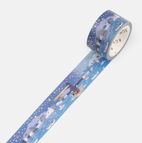 BGM Washi Tape - Lighthouse in the harbor 20mm