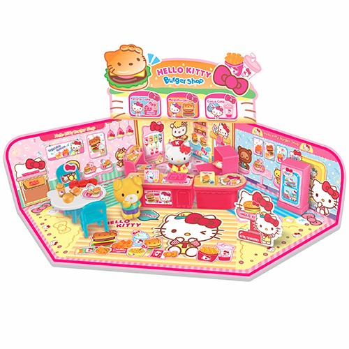 Hello Kitty Mini Town Play Set - Burger Shop