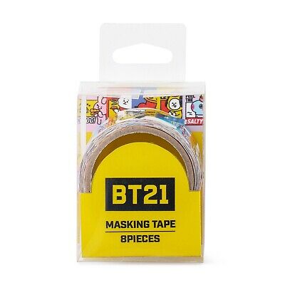 BT21 Assorted Masking Tape Stickers - Yellow