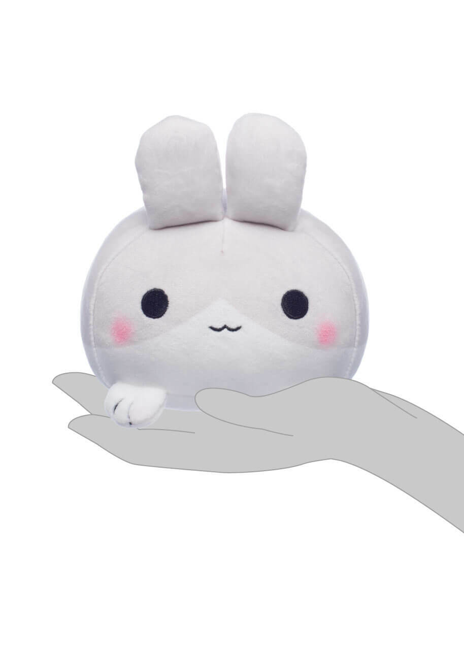 Honeymaru Grey Mochi Bunny Plush 6"