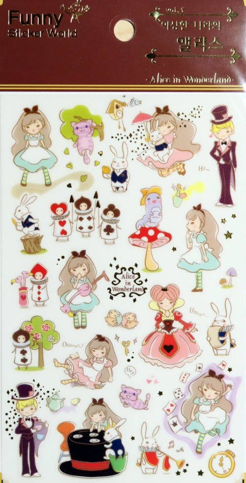 Latech Funny Sticker World - Alice in Wonderland #31465