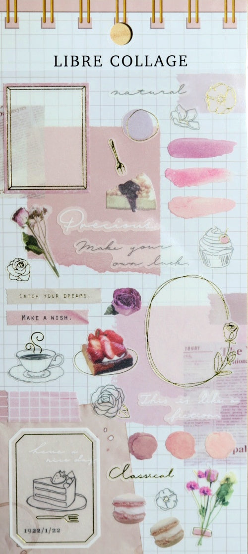 Mind Wave Collage Sticker - Pink 80771