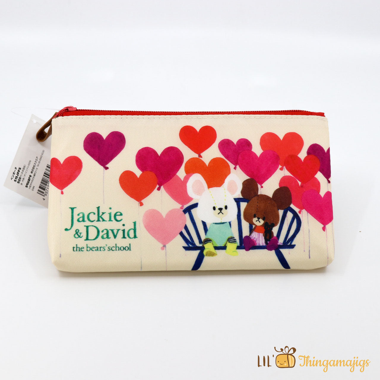 Square Jackie & David  Flat Pouch