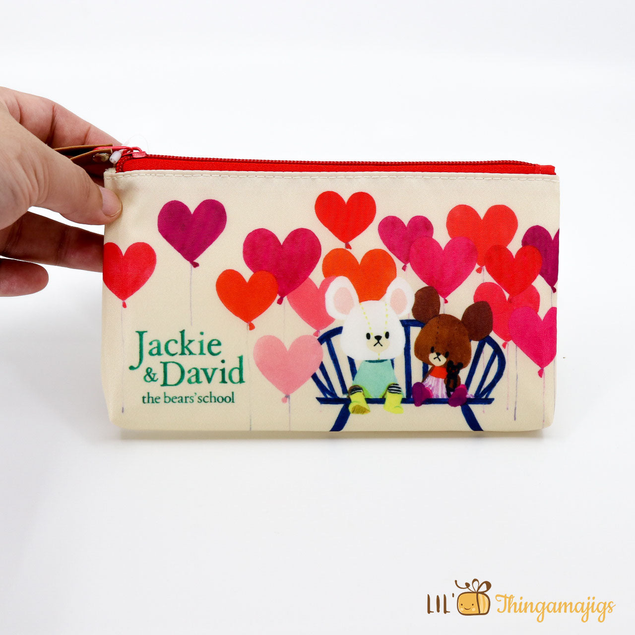Square Jackie & David  Flat Pouch