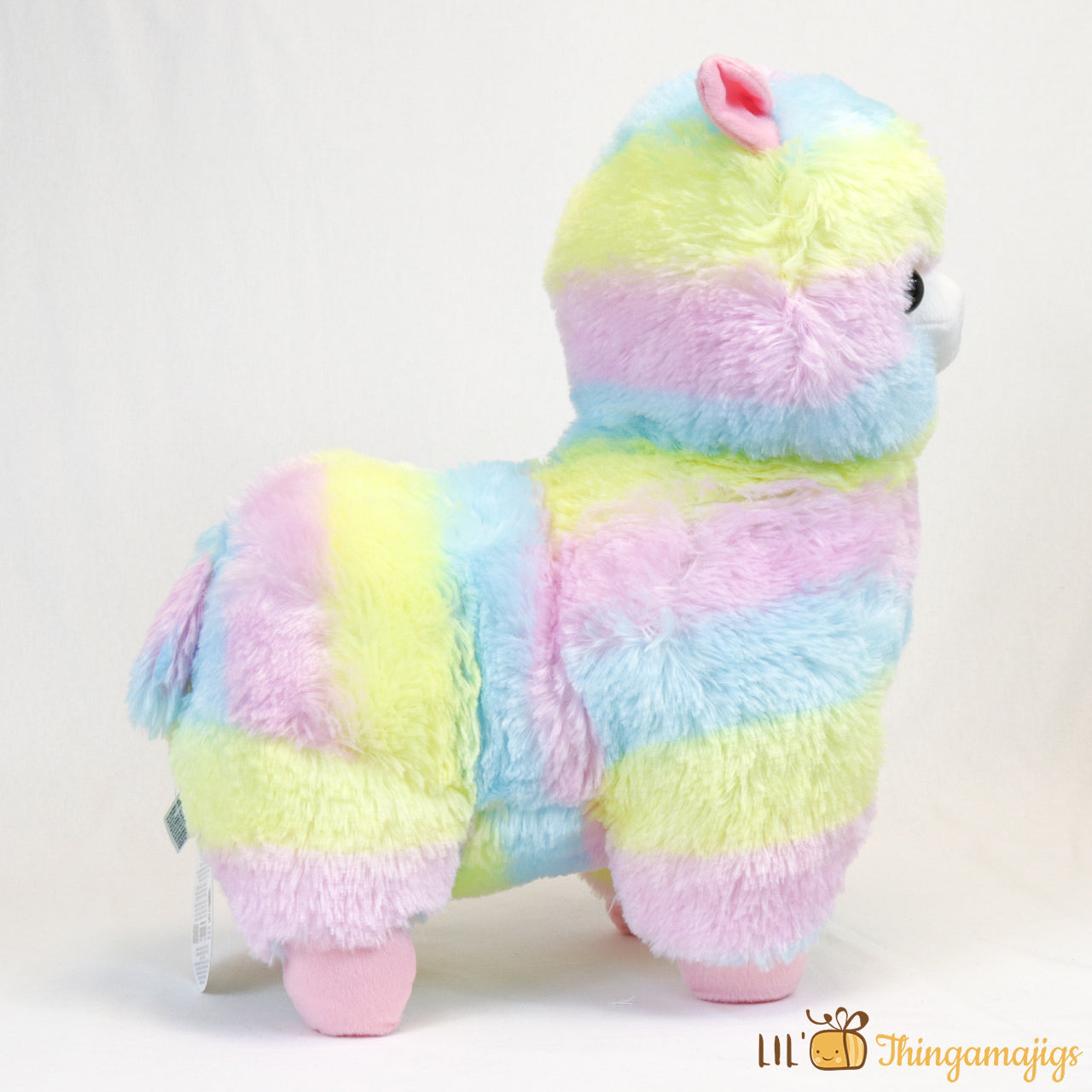 Giant rainbow store alpaca plush