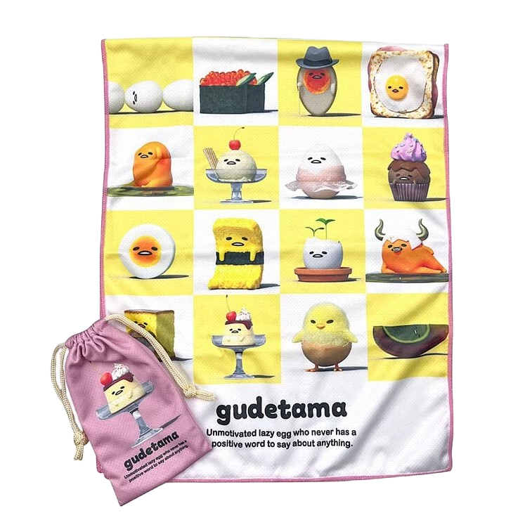 Sanrio Original - Gudetama Face Towel with Pouch (88164-3)