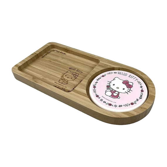 Sanrio Original - Hello Kitty Bamboo Tray with Coaster (880515)