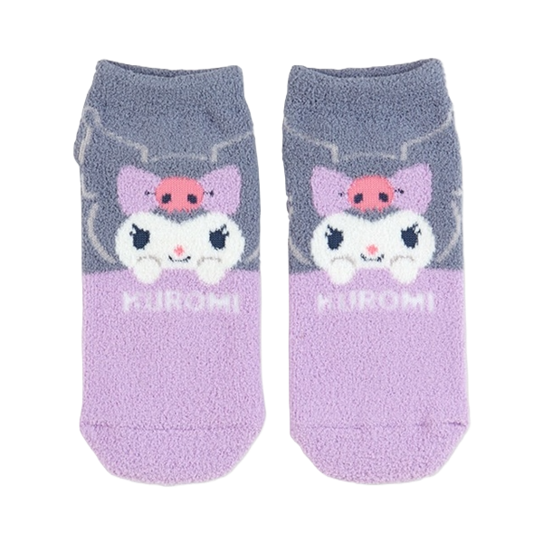 Sanrio Fluffy Socks Kuromi 23~25cm (350389)